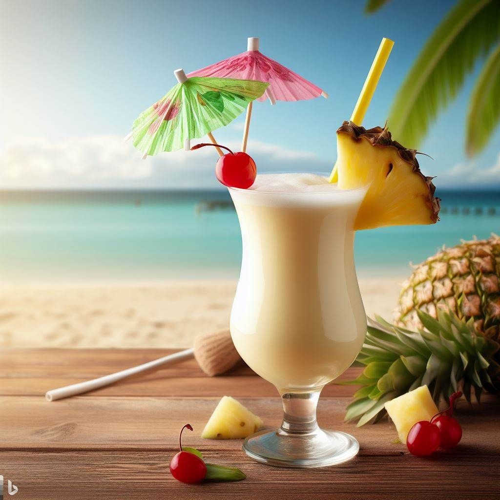 Piña Colada : une escapade tropicale en un verre, l'évasion vers les plages ensoleillées.